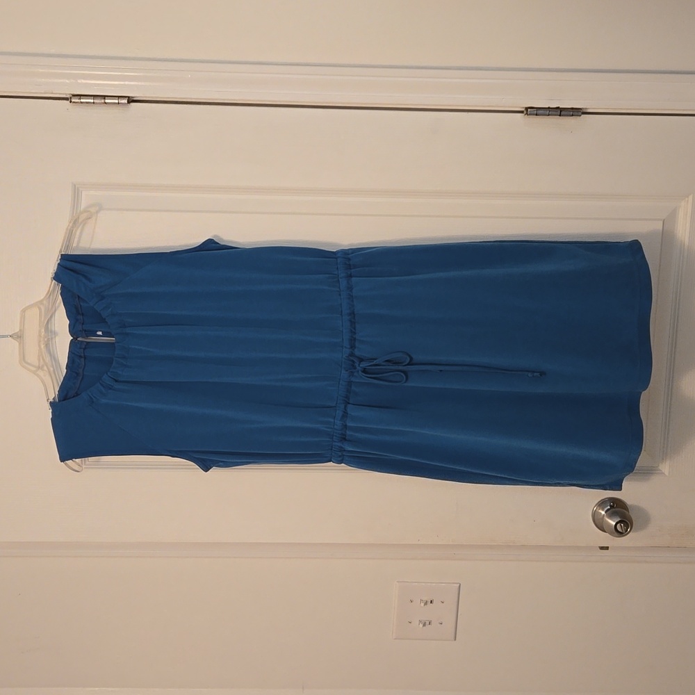 2/$20 Teal dress with tie waist, medium.